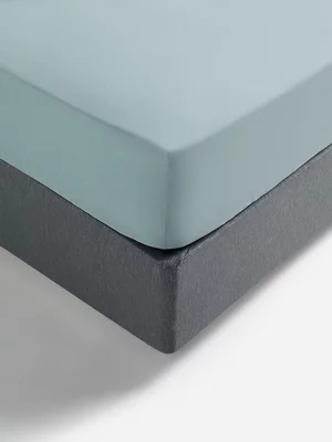 Jet Home Blue Poly Cotton Fitted Sheet