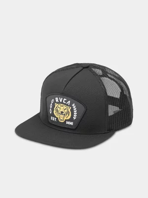 Men's RVCA Black Squadron Trucker Cap