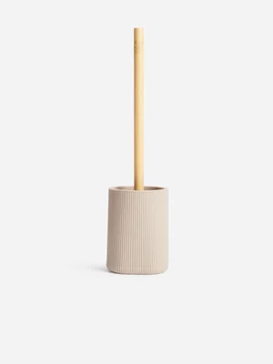 Jet Home Grey Ribbed Toilet Brush 