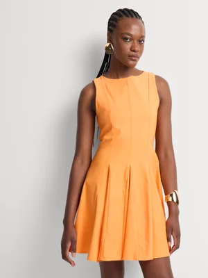 Fit & Flare Tie Detail Skater Dress