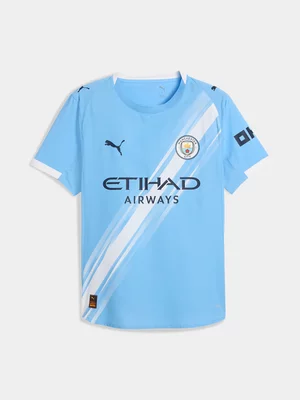 Puma Mens Manchester City Home 25/26 Blue Authentic Jersey