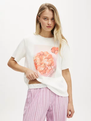 Women's Cotton On White Lounge Graphic Top