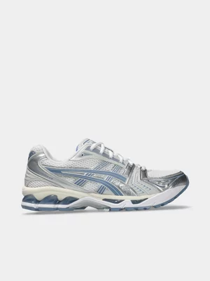 ASICS Men's Gel-Kayano 14 Silver/Blue Sneaker