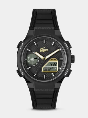 Lacoste LC33 Black  Thermoplastic Silicone Ana Digi Watch