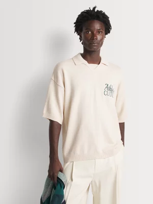 Markham Men's Sport Ecru Knitwear Golfer