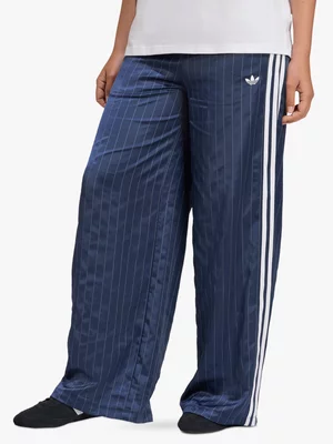 adidas Originals Women's Wide Leg Blue Pants