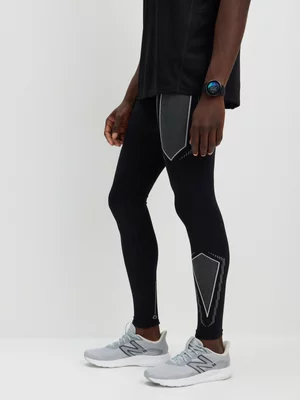 TS Mens Full Length Black Base Layer Tights