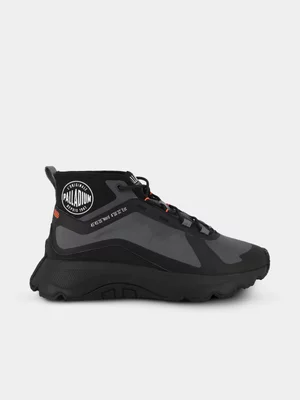 Men'S Palladium Thunder Mid-All Black Boots