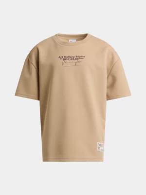 Boys Waffle Textured Crew Tee