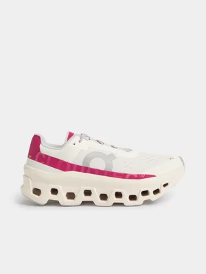 On Running Women's Cloudmonster Ivory/Grenadine Sneaker