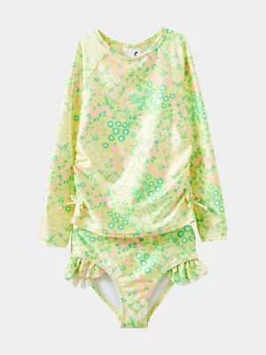 Cotton On Kids Yellow Florence L/S Rashie And Bikini