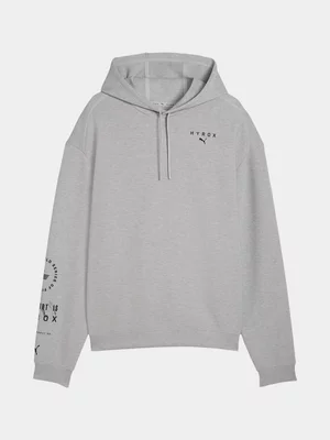 Puma X Hyrox Mens Cloudspun Ultra Soft Grey Heather Hoodie