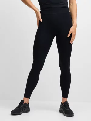 TS Womens Astra Seamless Scrunchbum Black Leggings