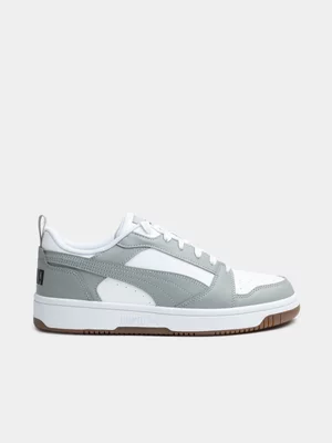 Men's Puma Rebound V6 Low White/Grey Sneaker