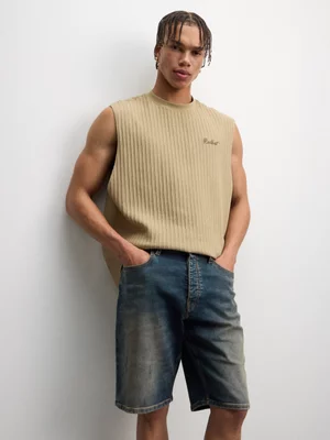 Redbat Men's Medium Blue Denim Shorts