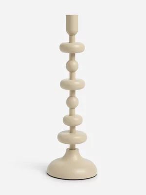 Jet Home Large Grey Modern Historic Candle Holder