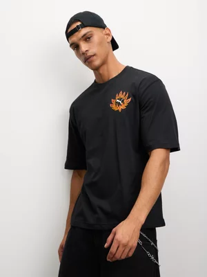 Puma Men's Protea Cat Boxy Fit Black T-shirt