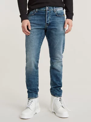G-Star Men's 3301 Elto Regular Tapered Denim Blue Jeans 