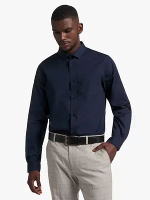 Markham Men's Regular Fit Navy Shirt