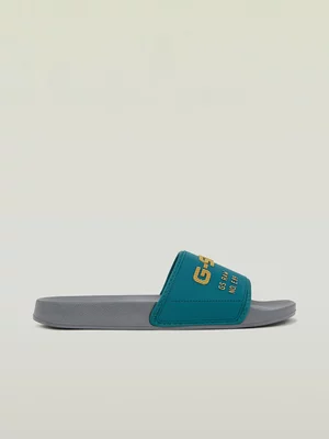 G-Star Men's Cart V Grey/Green Slides