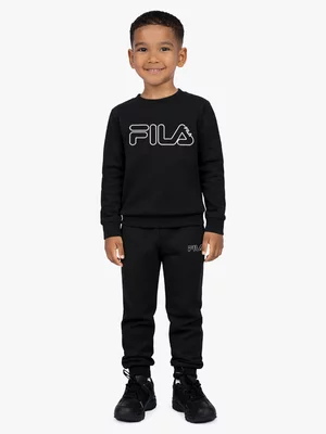 Kid's FILA Black Addison Tracksuit Set