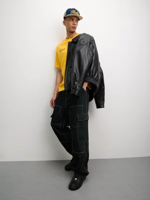 Redbat Men's Ink Petrol Baggy Blue Jeans