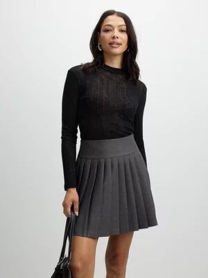 Jet Women’s Knife Pleat Mini Skirt