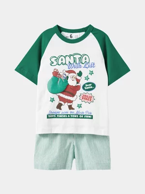 Cotton On Kids Green Family Christmas PJ Set