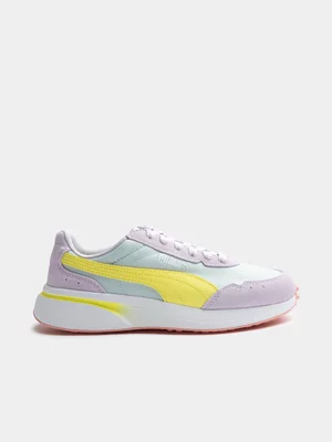Women's Puma R78 Glance Lilac/Yellow Sneaker