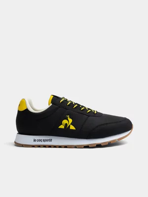 Mens Le Coq Sportif Racerone 2 Black/Yellow Sneaker