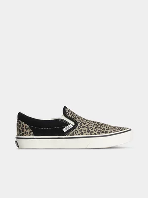 Vans Women's Slip-On Black/Leopard Sneaker