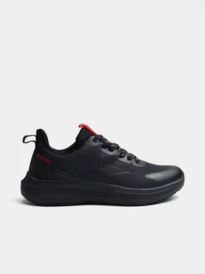 Mens Hi-Tec Oakland Black/Red Sneaker