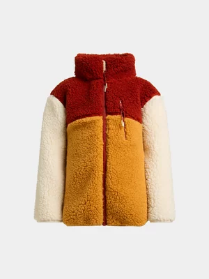 Exact Younger Boy's Red & Yellow Colourblock Jacket 