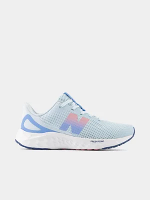 New Balance Junior Grade-School Fresh Foam Arishi v4 Light Blue/Pink Running Shoes 
