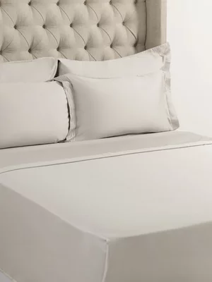 Grace Most Opulent 1000 Thread Count Cotton Flat Sheet Silver