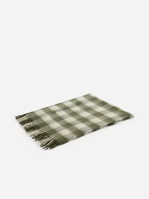 Jet Home Olive Mohair Throw 180 x 200 cm