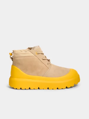 UGG Men's Nuemel Weather Hybrid Tan/Yellow Sneaker