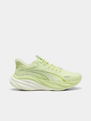 Puma Womens Magnify Nitro 3 Apple/Lux Lime Running Shoes