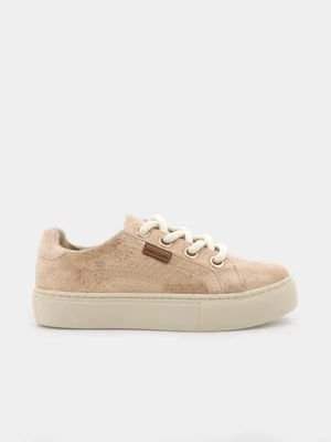 Women's Pierre Cardin Beige Lucie 6 Sneakers