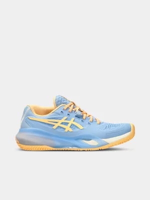 Asics Womens Gel-Resolution X Padel Blue/Orange Padel Shoes 