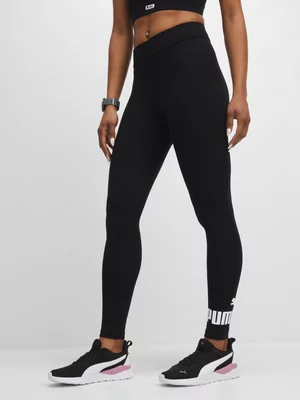 Puma Womens Essential No.1 Logo Black Leggings