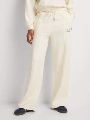 Wide Leg Printed Fleece Pants