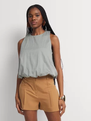 High Waist Pintuck Shorts