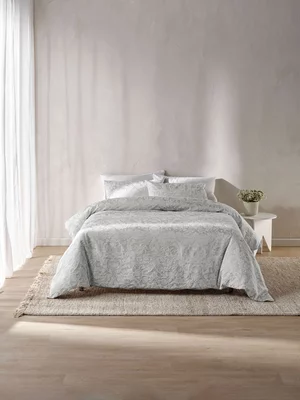 Linen House Serenity Duvet Cover Set Grey