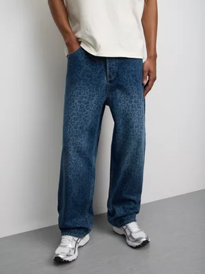 Redbat Men's Light Blue Wide Leg Jeans