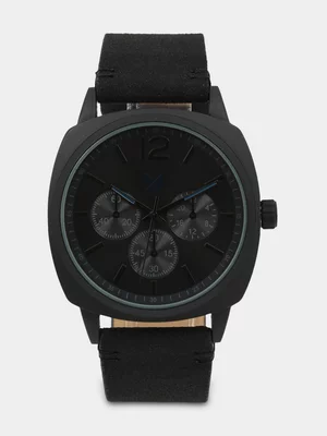 Markham Men's Classic Square Black Watch