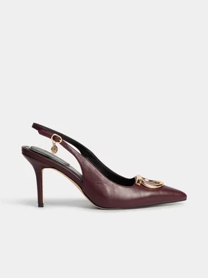 Luella Pointed Slingback Heels