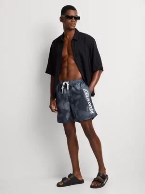 Relay Jeans Men's Marble Grey Swim Shorts
