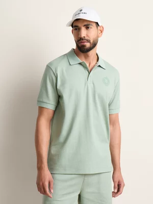 Fabiani Men's Sage Texture Co-Ord Polo Shirt