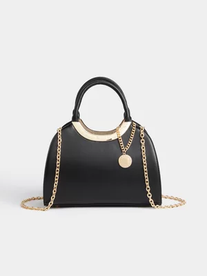 Luella Metal Curve Top Handle Bag